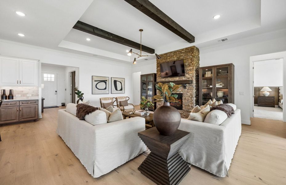 Representative furnished interior of a home built from the Stellar by Del Webb in Del Webb Sugar Land at Ryehill, Rosenberg (Image 17).