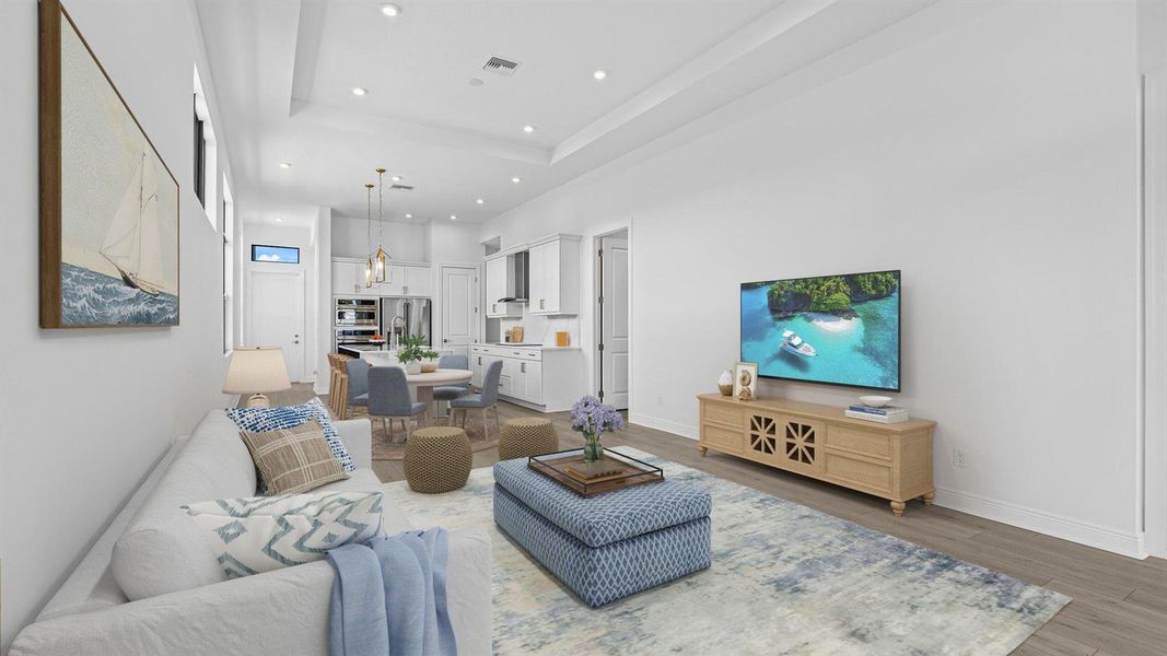 Great Room staged