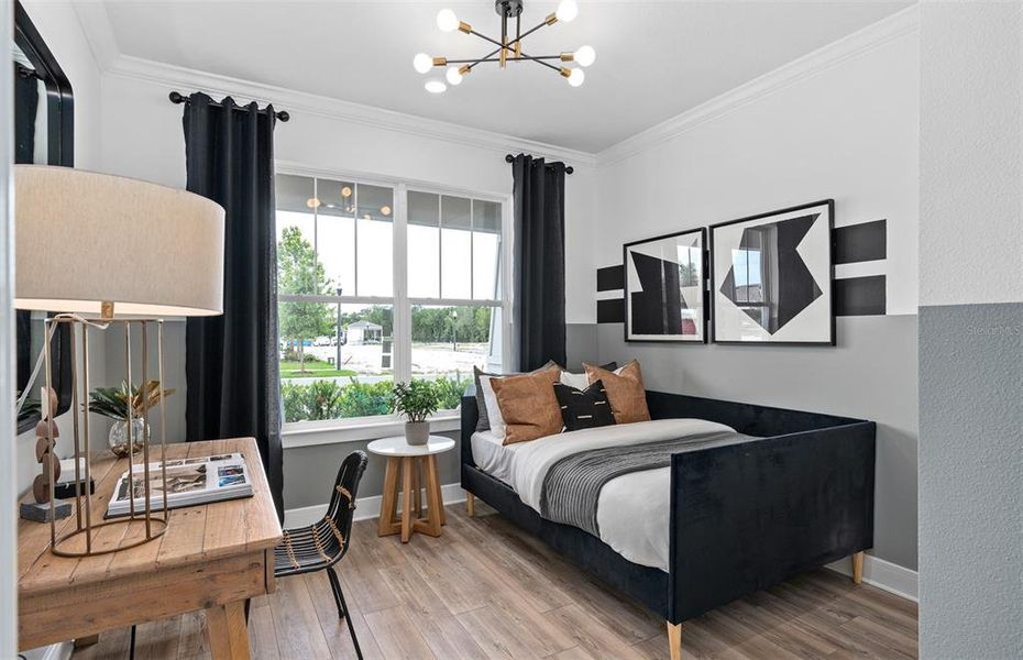 Furnished interior view inside a new home in Sunrise Estates, West Melbourne (Image 7). Furnished interior view inside a new home in Sunrise Estates, West Melbourne (Image 7).