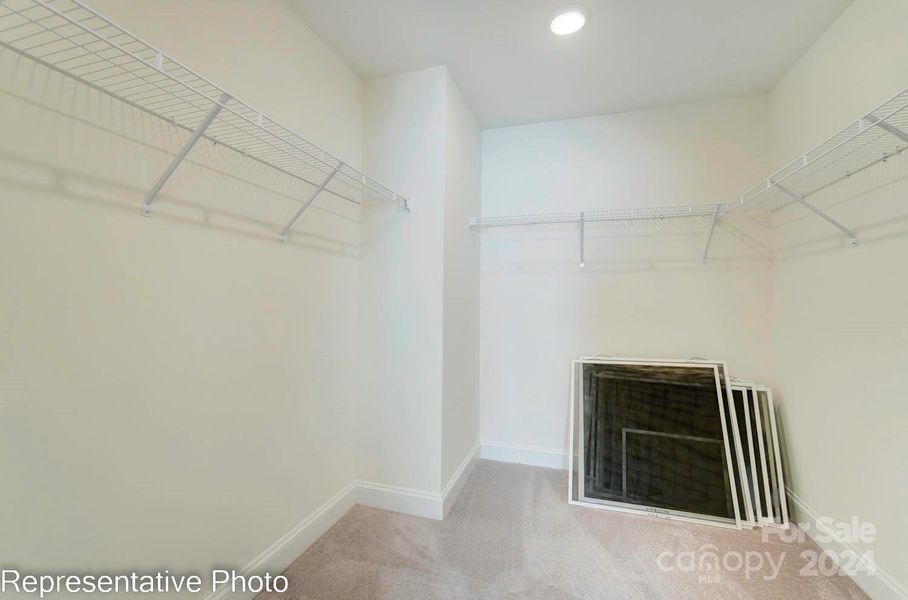 Spacious walk-in-closet