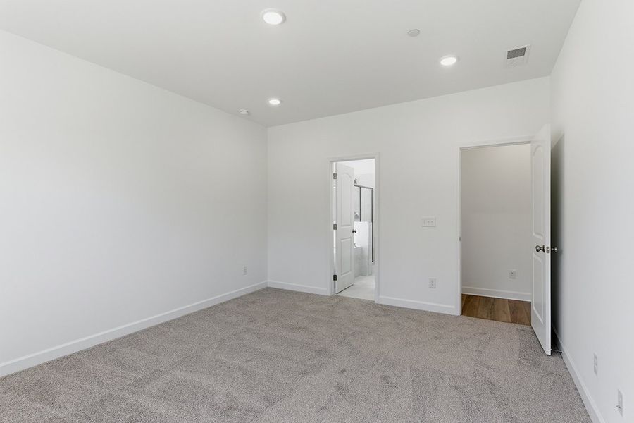 A room with white walls. A room with white walls.