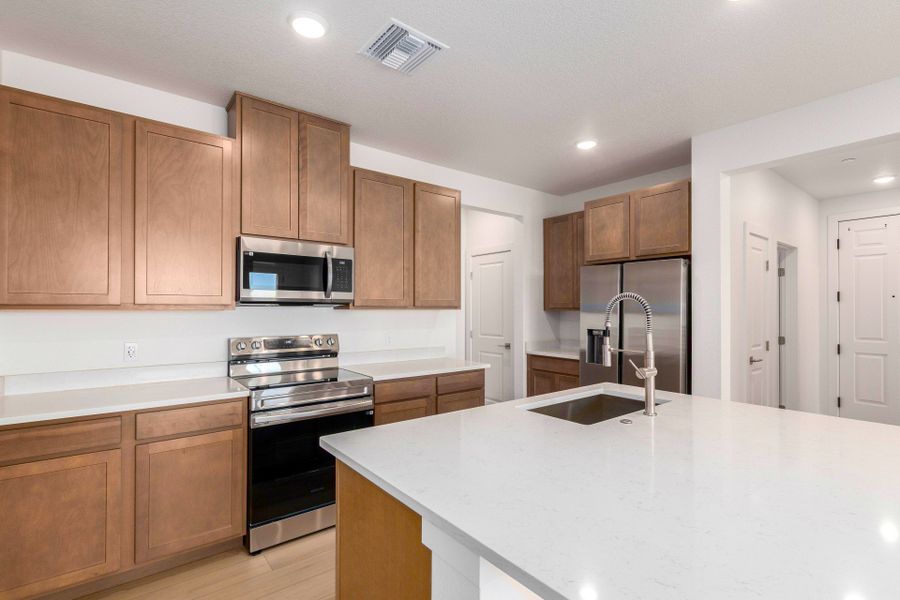 Furnished interior view inside a new home in Gateway Commons, Denver (Image 5). Furnished interior view inside a new home in Gateway Commons, Denver (Image 5).