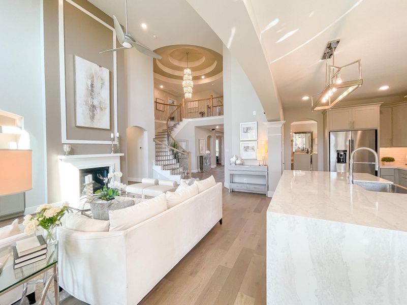 Furnished interior view inside a new home in Bridgeland, Cypress (Image 12).