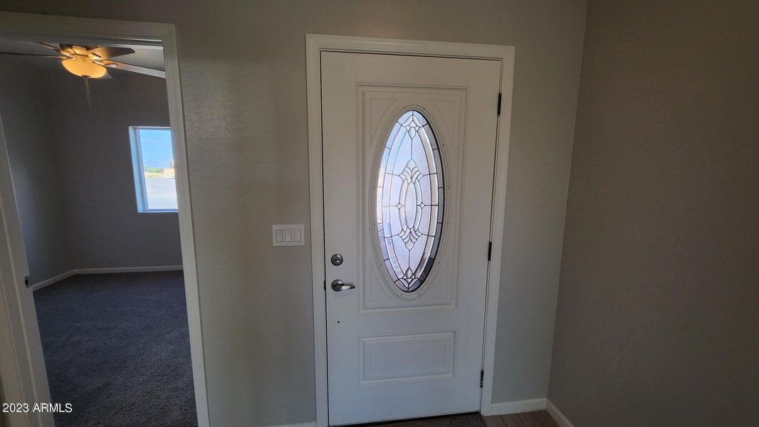 Delicate Glass window Front Door