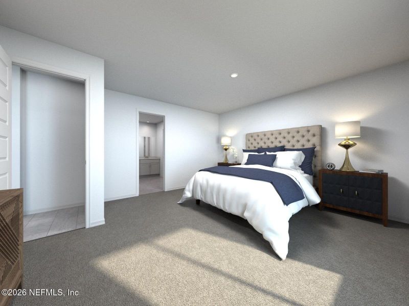 Furnished interior view inside a new home in Azalea Creek, Jacksonville (Image 7).