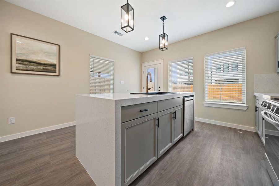 Furnished interior view inside a new home in , Dallas (Image 11).