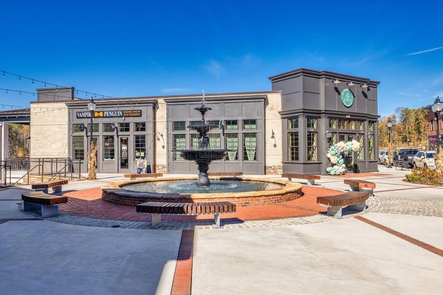 Front exterior of a new home in Arden on Lanier, Cumming, GA, highlighting curb appeal (Image 16).
