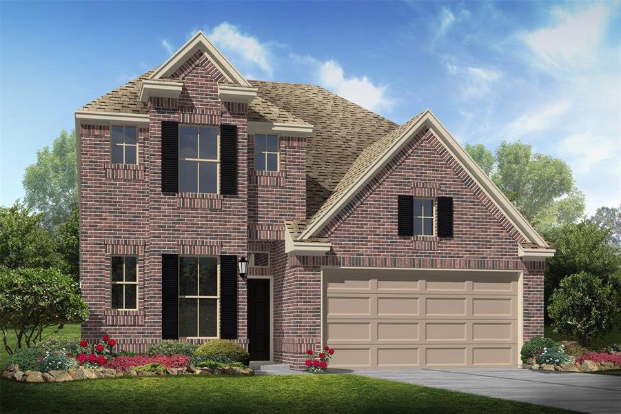 Stunning Hoover II home design by K. Hovnanian® Homes with elevation A in beautiful Lexington Heights. (*Artist rendering used for illustration purposes only.)