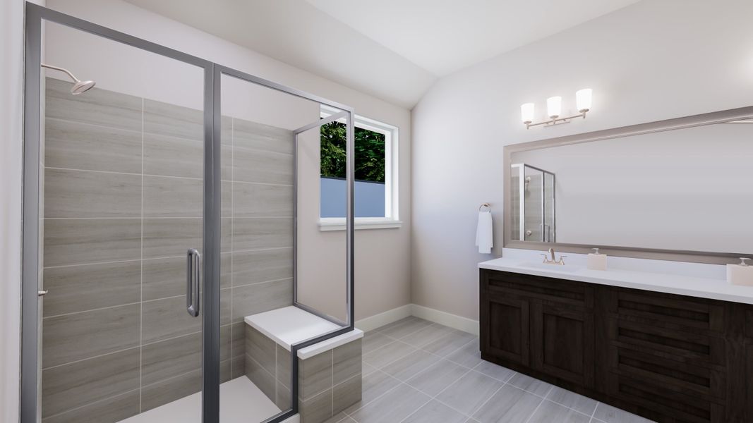 Representative furnished interior of a home built from the Carson by Tri Pointe Homes in Somerset Park, Rockwall (Image 14).