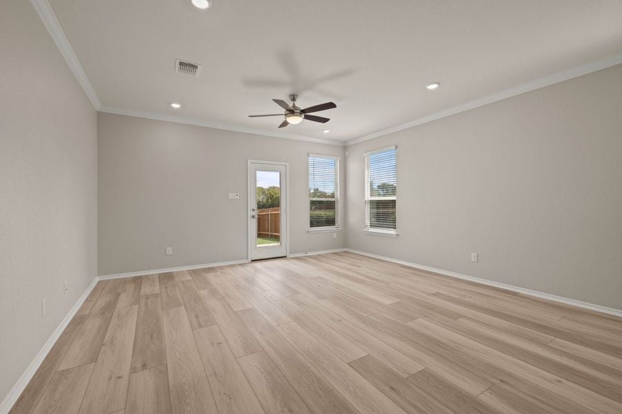Spacious, unfurnished interior of a new home in Hidden Trails, Belton (Image 15). Spacious, unfurnished interior of a new home in Hidden Trails, Belton (Image 15).