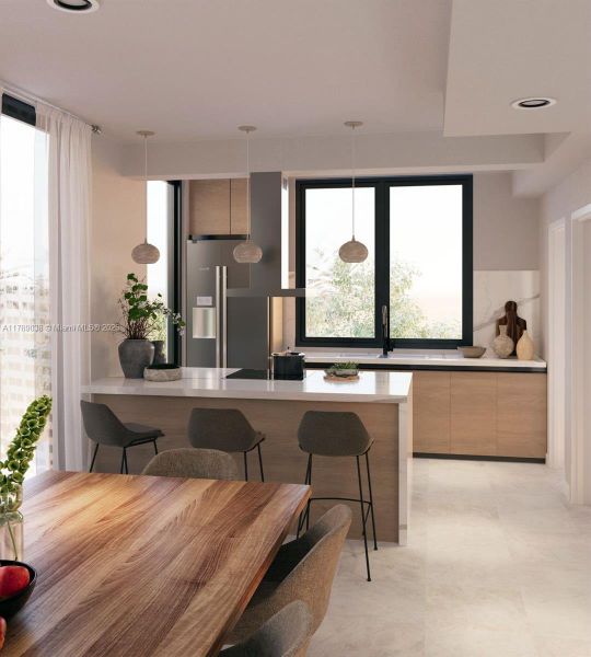 Furnished interior view inside a new home in , Miami Beach (Image 6).