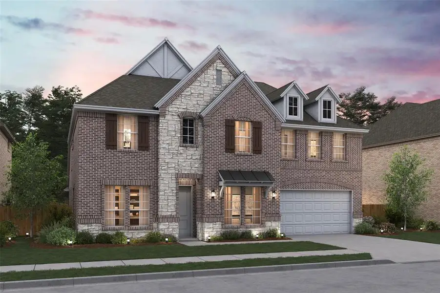 Front exterior of a new home in , Heath, TX, highlighting curb appeal (Image 1). Front exterior of a new home in , Heath, TX, highlighting curb appeal (Image 1).