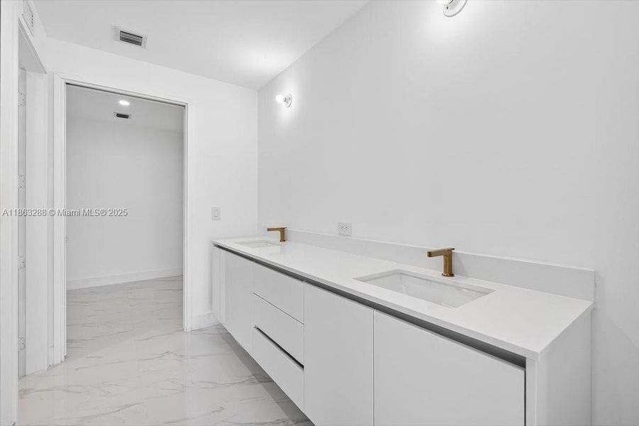 Furnished interior view inside a new home in , Miami (Image 13).