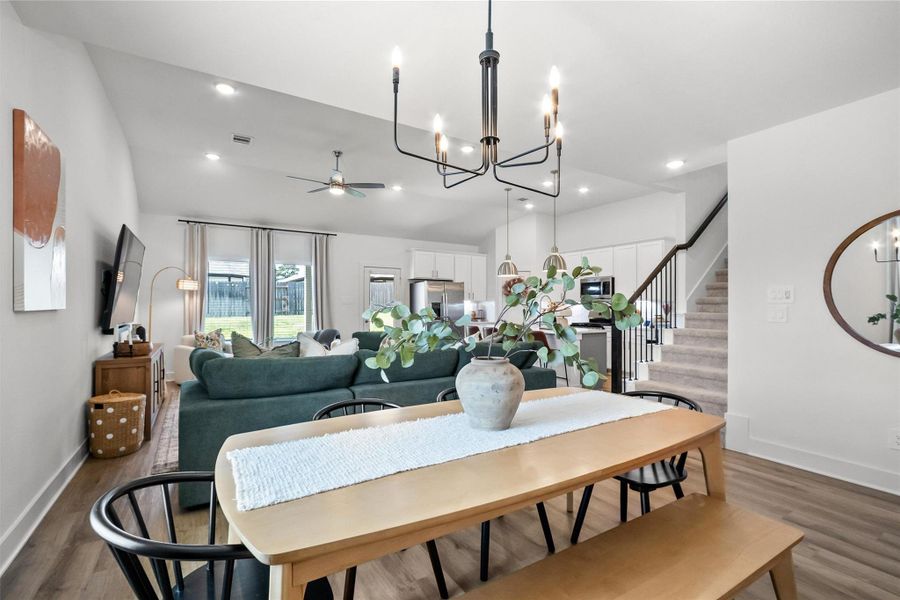 Furnished interior view inside a new home in Lone Star Landing, Montgomery (Image 34).