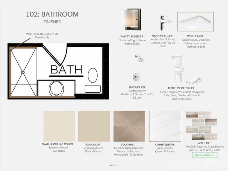 Sample of building materials used in homes in , Mill Spring (Image 14).