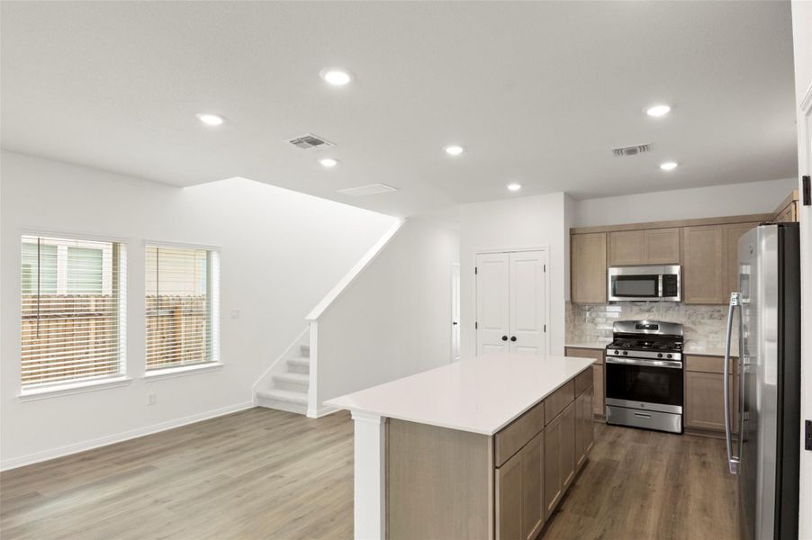Furnished interior view inside a new home in Blanco Vista, San Marcos (Image 10). Furnished interior view inside a new home in Blanco Vista, San Marcos (Image 10).