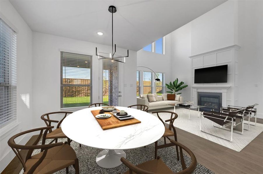 Furnished interior view inside a new home in Kreymer at the Park, Wylie (Image 26). Furnished interior view inside a new home in Kreymer at the Park, Wylie (Image 26).