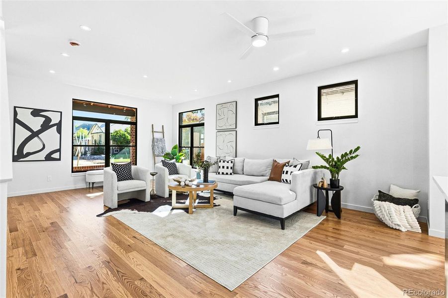 Furnished interior view inside a new home in , Denver (Image 31).