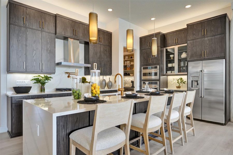 Furnished interior view inside a new home in Esprit at Avenir, Palm Beach Gardens (Image 28).