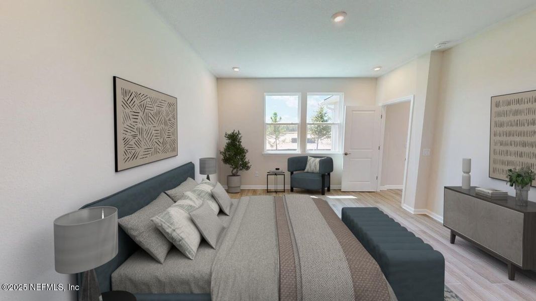 Furnished interior view inside a new home in RiverTown - WaterSong, St. Johns (Image 6).