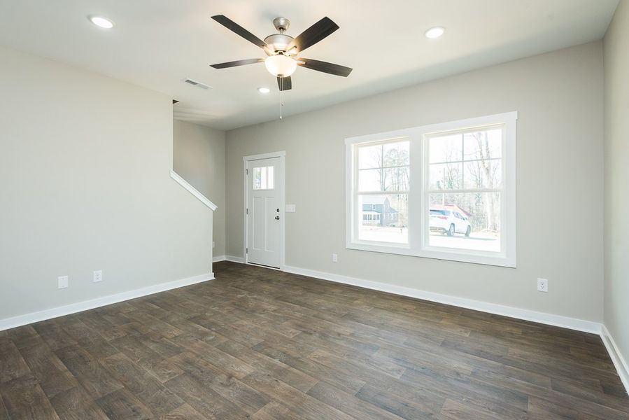 Representative unfurnished interior of a home built from the TH 1442 INT by Foundation Home Builders LLC in Stokesburg Road Townhomes, Walnut Cove (Image 11).