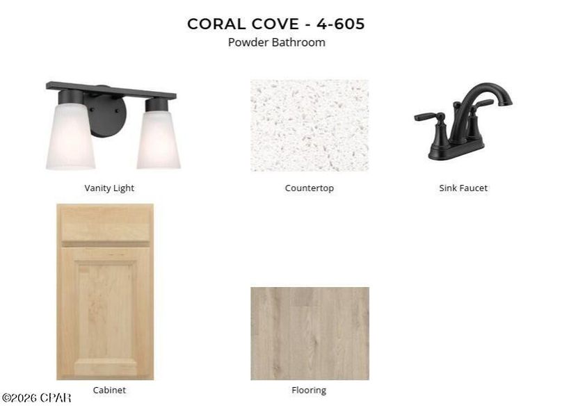 Sample of building materials used in homes in Coral Cove, Panama City Beach (Image 4).