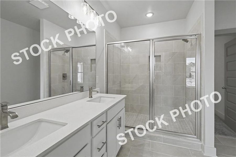Furnished interior view inside a new home in , Norcross (Image 6).