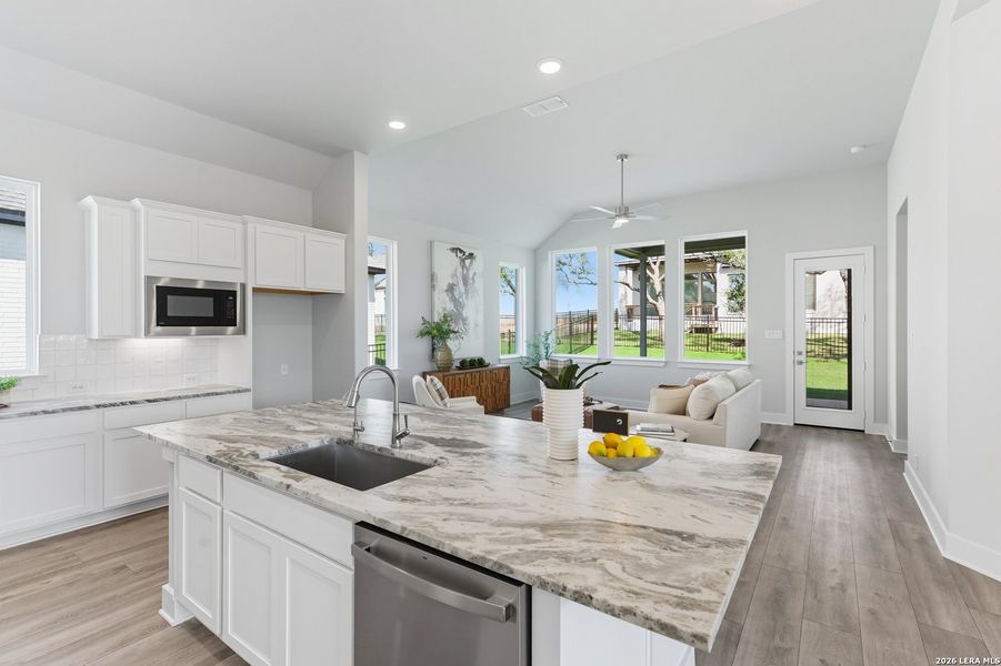 Furnished interior view inside a new home in Esperanza 50's, Boerne (Image 5).