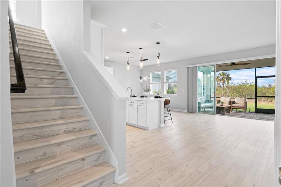Furnished interior view inside a new home in Sunstone at Wellen Park, Venice (Image 27).