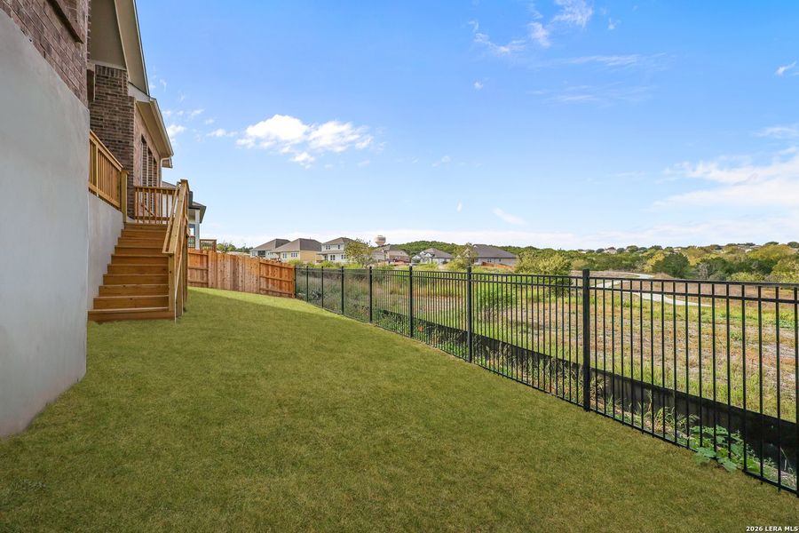 Exterior details and patio area of a home in Homestead, Schertz (Image 22).