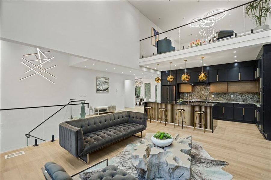 Furnished interior view inside a new home in , Atlanta (Image 9).