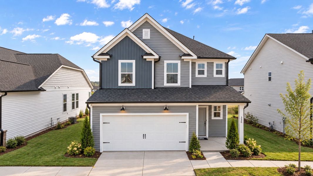 Representative exterior photo of a completed home built from the Murray by Pulte Homes in Solana, Durham, NC (Image 22).