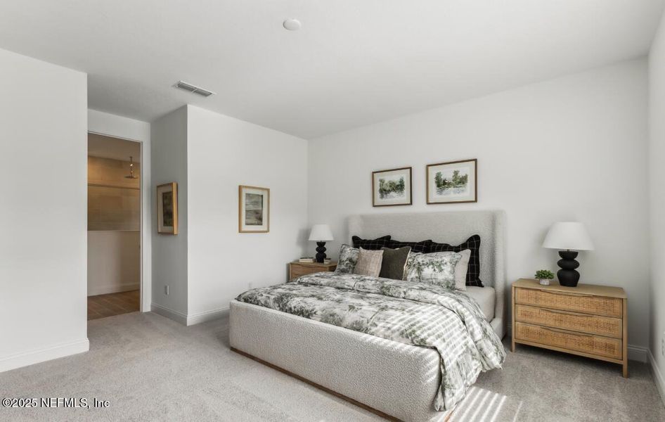 Furnished interior view inside a new home in Edenbrooke at Hyland Trail | 55+: Edenbrooke at Hyland Trail 60s, Green Cove Springs (Image 14).