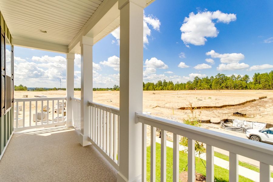 Exterior details and patio area of a home in Gates at Windermere, Blythewood (Image 3).