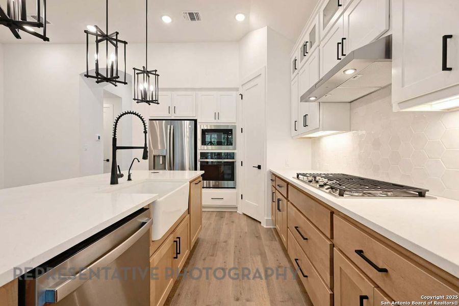 Furnished interior view inside a new home in Davis Ranch: 45ft. lots, San Antonio (Image 8).