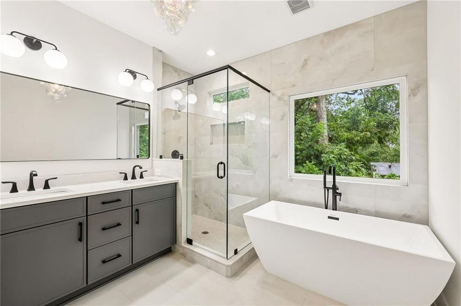 Furnished interior view inside a new home in , Decatur (Image 12).