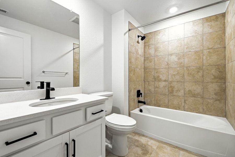 Furnished interior view inside a new home in Trailstone, Arvada (Image 12).