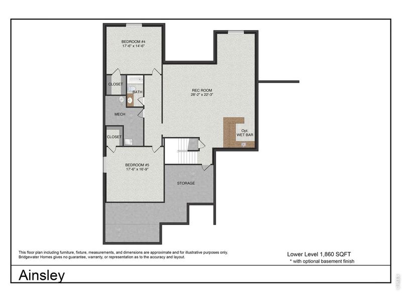 2D floor plan layout of this home in Sonders Fort Collins, Fort Collins, CO (Image 3).