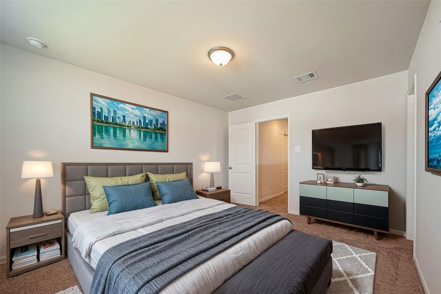 Furnished interior view inside a new home in Enclave At Dobbin, Magnolia (Image 8).