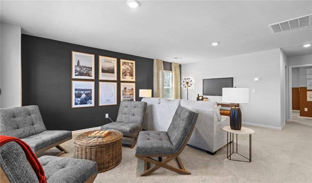 Furnished interior view inside a new home in Twin Lakes, Hoschton (Image 16).