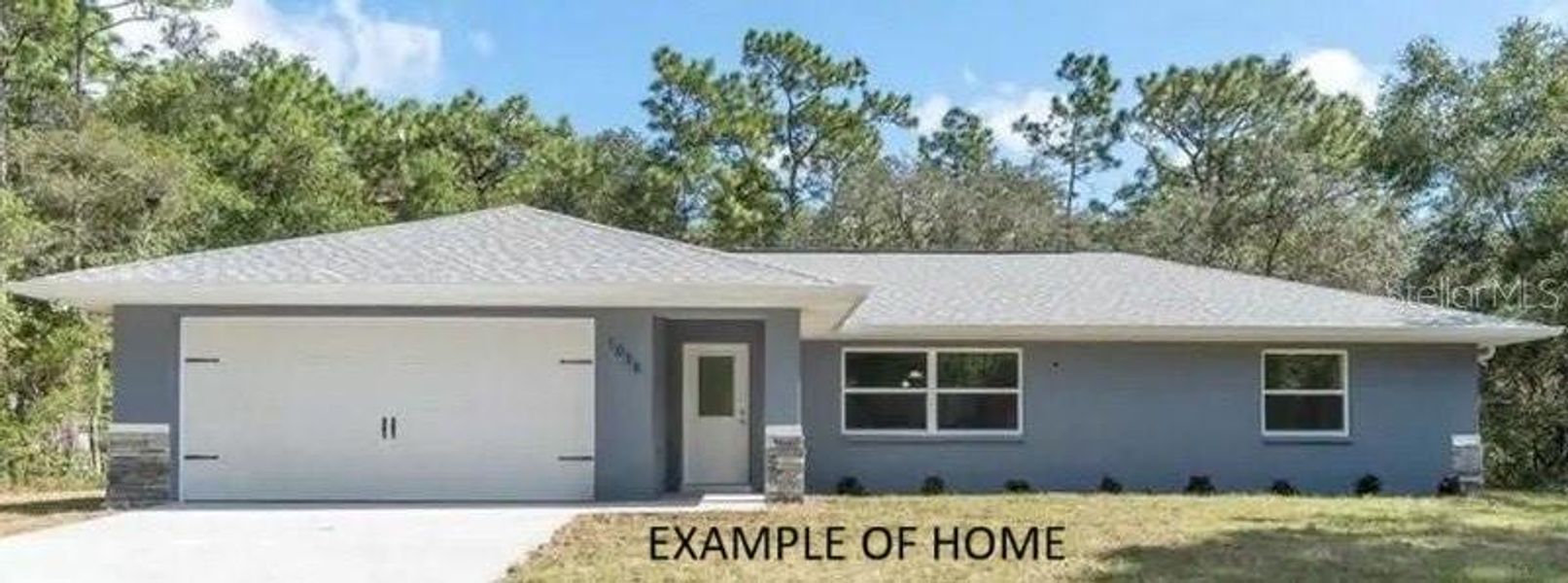 Front exterior of a new home in , Inverness, FL, highlighting curb appeal (Image 1).