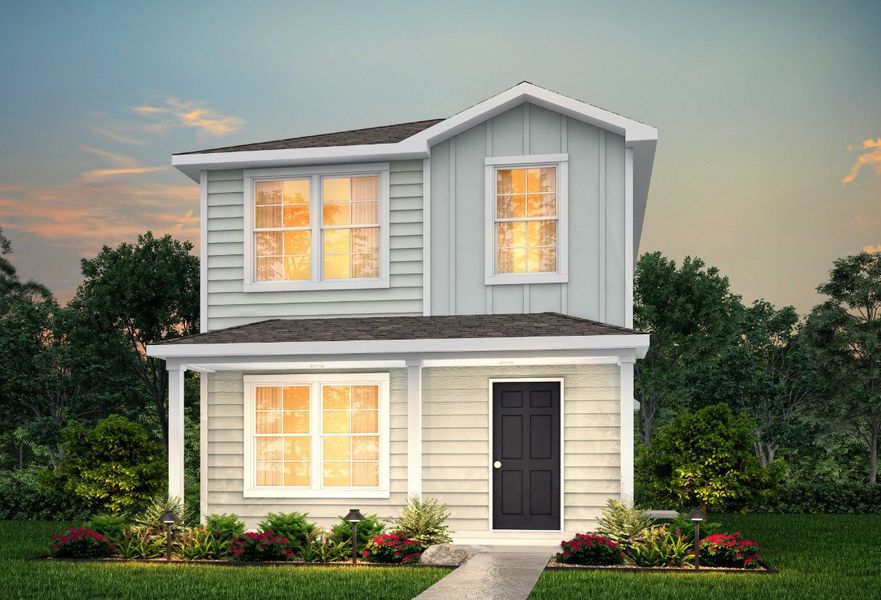 Front exterior of a new home in Dogan, Tyler, TX, highlighting curb appeal (Image 1). Front exterior of a new home in Dogan, Tyler, TX, highlighting curb appeal (Image 1).