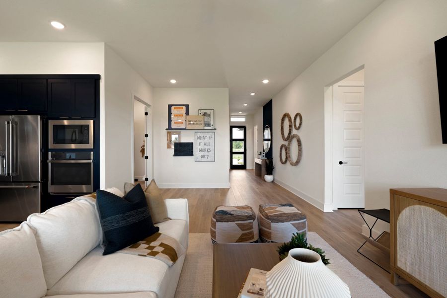 Furnished interior view inside a new home in Lagos Reserve, Manor (Image 11).