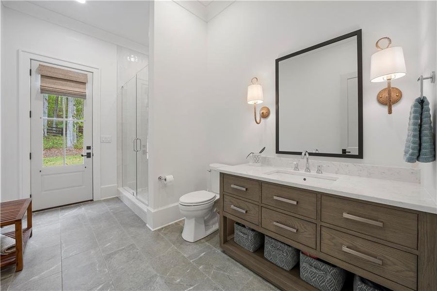 Furnished interior view inside a new home in , Alpharetta (Image 67).