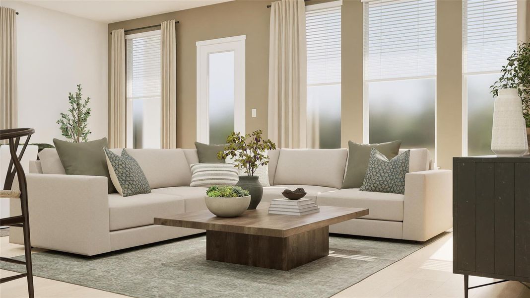 Furnished interior view inside a new home in Anniston, Katy (Image 4).