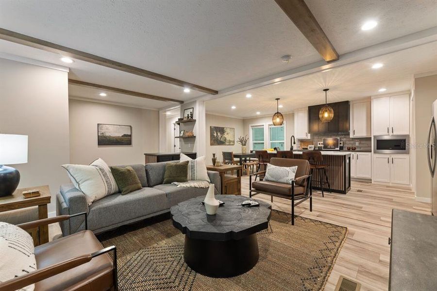 Furnished interior view inside a new home in , Okeechobee (Image 22).