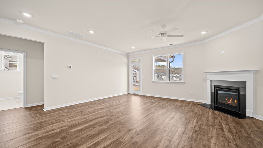 Spacious, unfurnished interior of a new home in The Gates at Pates Creek, Hampton (Image 16). Spacious, unfurnished interior of a new home in The Gates at Pates Creek, Hampton (Image 16).