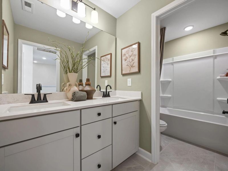 Representative furnished interior of a home built from the The Mitchell Interior by Davidson Homes LLC in Camden Park, Knightdale (Image 29).