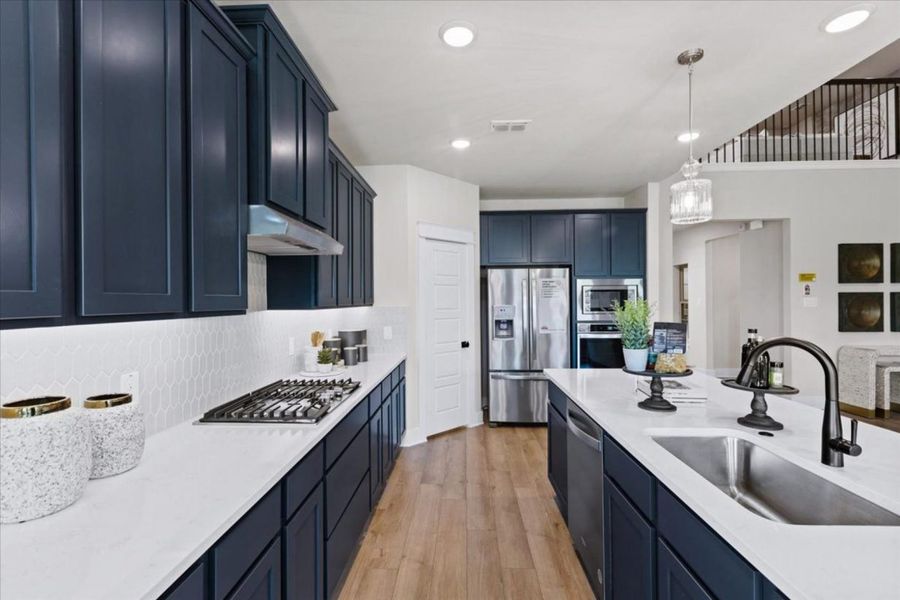 Representative furnished interior of a home built from the Katy Lakes Cypress 2821 by Brohn Homes in Katy Lakes, Katy (Image 6).