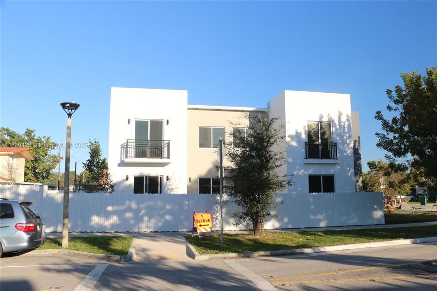 Front exterior of a new home in , Miami, FL, highlighting curb appeal (Image 16). Front exterior of a new home in , Miami, FL, highlighting curb appeal (Image 16).
